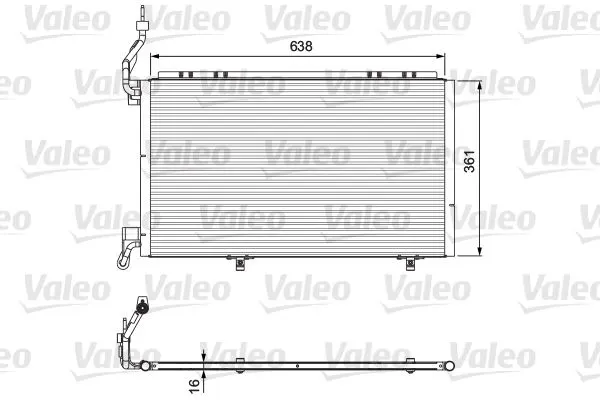 KLİMA RADYATÖRÜ VALEO 814076