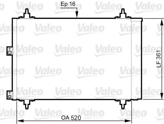 KLİMA RADYATÖRÜ VALEO 814080