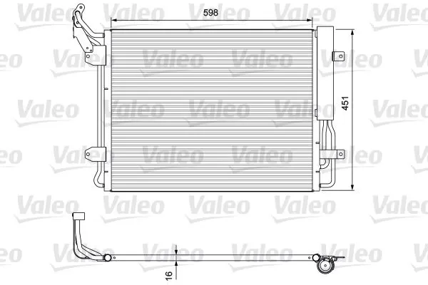 KLİMA RADYATÖRÜ VALEO 814091