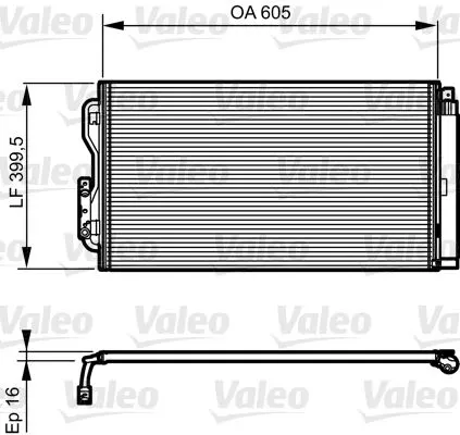 KLİMA RADYATÖRÜ VALEO 814191