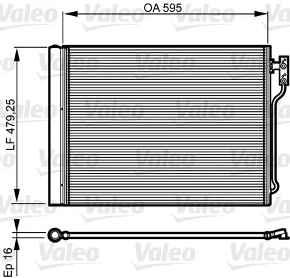KLİMA RADYATÖRÜ VALEO 814192