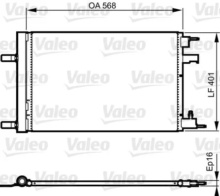 KLİMA RADYATÖRÜ VALEO 814201