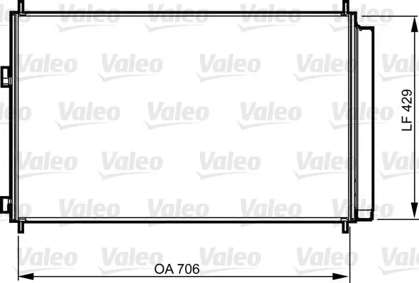 KLİMA RADYATÖRÜ VALEO 814204