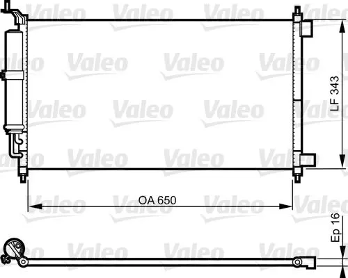 KLİMA RADYATÖRÜ VALEO 814221
