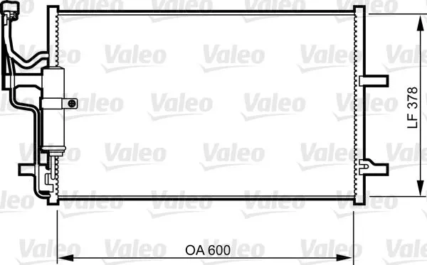 KLİMA RADYATÖRÜ VALEO 814265