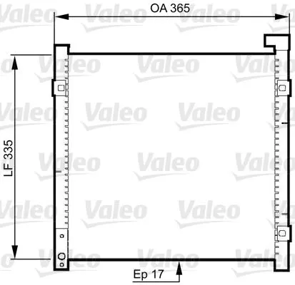 KLİMA RADYATÖRÜ VALEO 814326