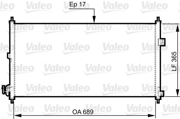 KLİMA RADYATÖRÜ VALEO 814331