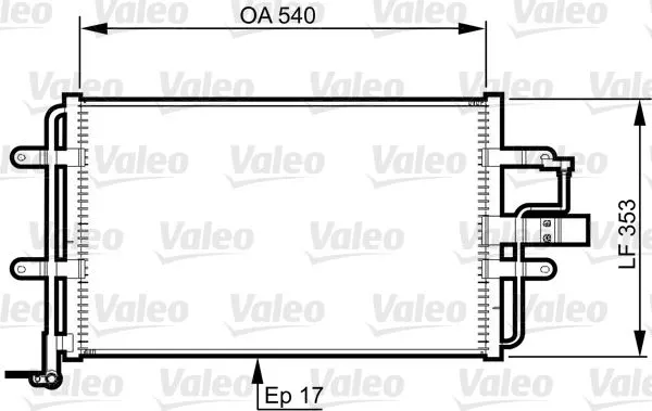 KLİMA RADYATÖRÜ VALEO 814357