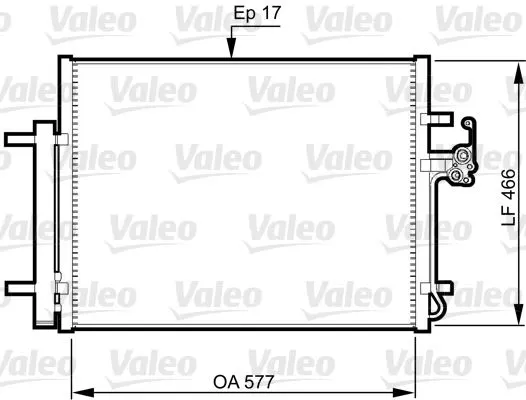 KLİMA RADYATÖRÜ VALEO 814360