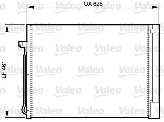 KLİMA RADYATÖRÜ VALEO 814367