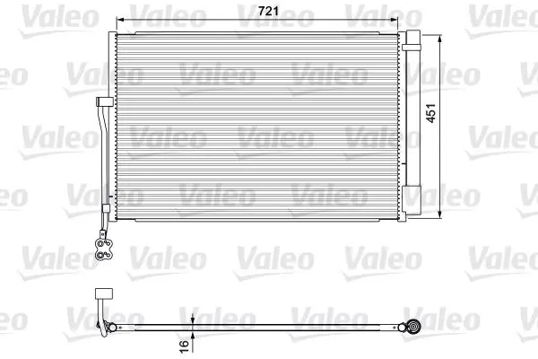 KLİMA RADYATÖRÜ VALEO 814379