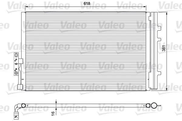 KLİMA RADYATÖRÜ VALEO 814386