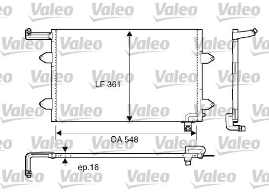 KLİMA RADYATÖRÜ VALEO 816910