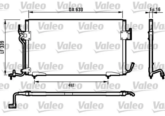 KLİMA RADYATÖRÜ VALEO 817042