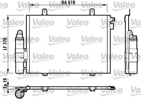 KLİMA RADYATÖRÜ VALEO 817171