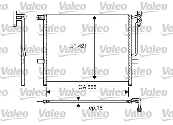 KLİMA RADYATÖRÜ VALEO 817383