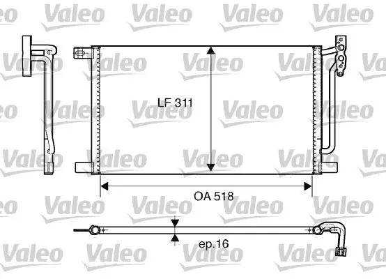 KLİMA RADYATÖRÜ VALEO 817405