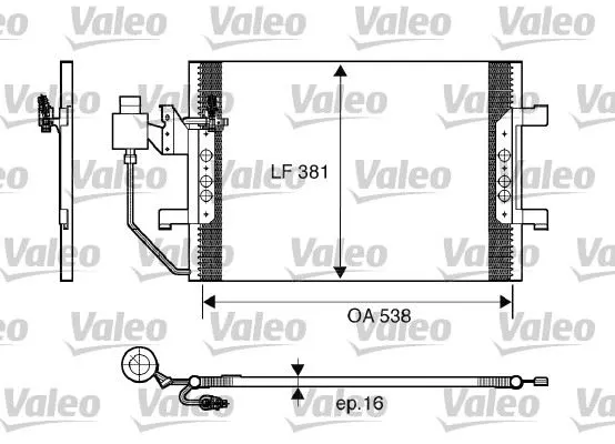 KLİMA RADYATÖRÜ VALEO 817504