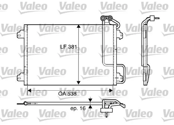 KLİMA RADYATÖRÜ VALEO 817509