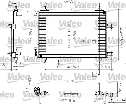 KLİMA RADYATÖRÜ VALEO 817526