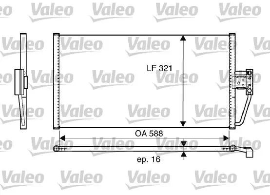KLİMA RADYATÖRÜ VALEO 817561