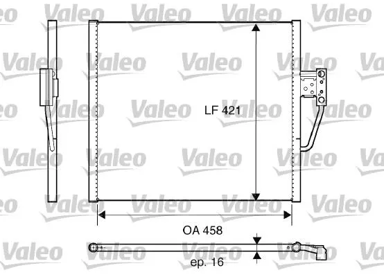 KLİMA RADYATÖRÜ VALEO 817607