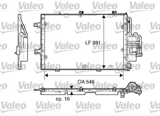 KLİMA RADYATÖRÜ VALEO 817609