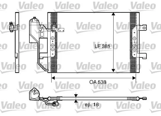 KLİMA RADYATÖRÜ VALEO 817659