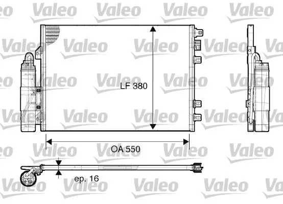 KLİMA RADYATÖRÜ VALEO 817661