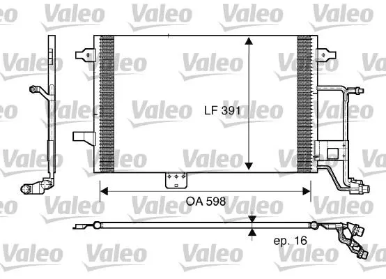 KLİMA RADYATÖRÜ VALEO 817665