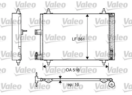 KLİMA RADYATÖRÜ VALEO 817667