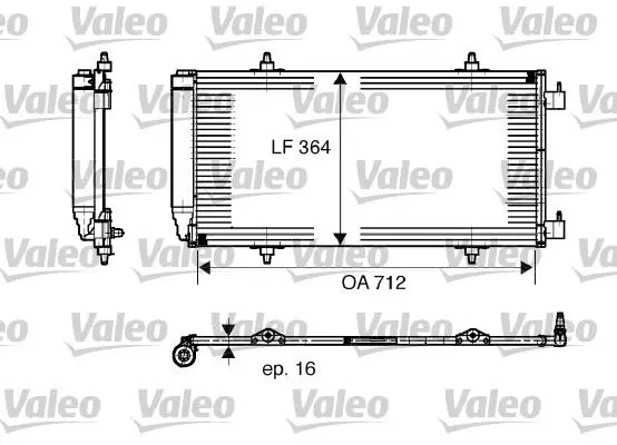 KLİMA RADYATÖRÜ VALEO 817668