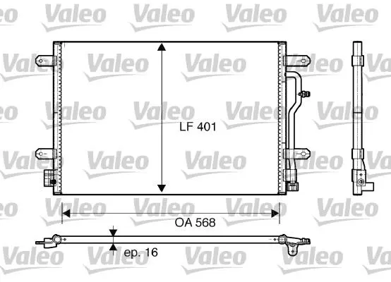 KLİMA RADYATÖRÜ VALEO 817741