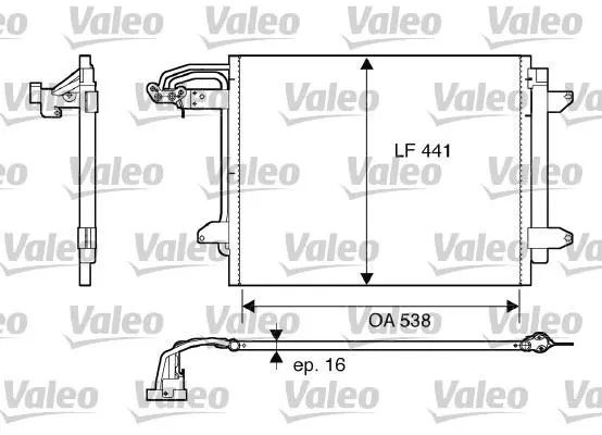 KLİMA RADYATÖRÜ VALEO 817806