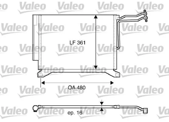 KLİMA RADYATÖRÜ VALEO 817837