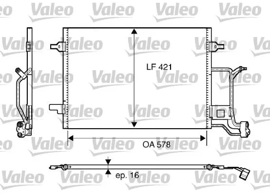 KLİMA RADYATÖRÜ VALEO 817840