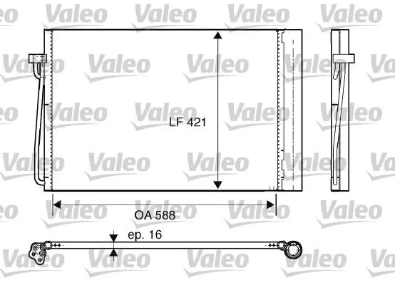 KLİMA RADYATÖRÜ VALEO 817850