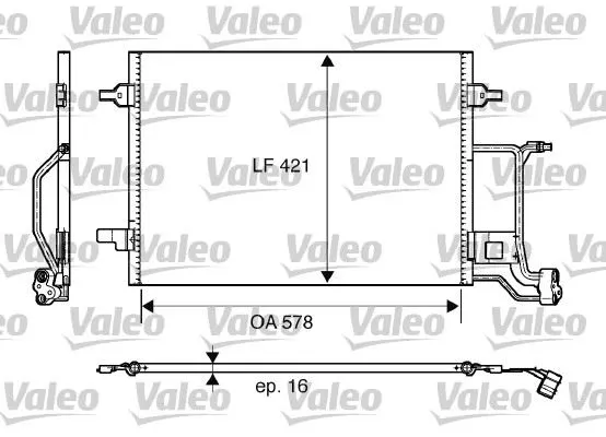 KLİMA RADYATÖRÜ VALEO 817997