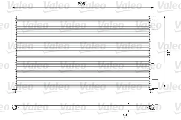 KLİMA RADYATÖRÜ VALEO 818017