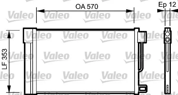 KLİMA RADYATÖRÜ VALEO 818193