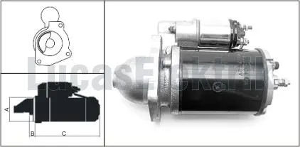 LUCAS - Ağır Vasıta MARŞ MOTORU LUCAS 27553