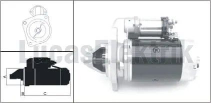 LUCAS - Ağır Vasıta MARŞ MOTORU LUCAS 619 240 97