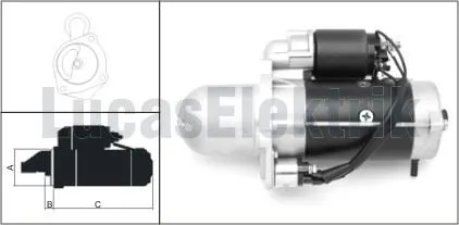 LUCAS - Ağır Vasıta MARŞ MOTORU LUCAS LES0067
