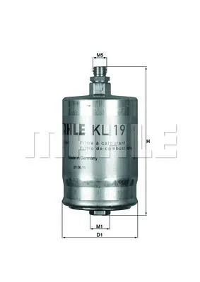 MAHLE FILTRE BENZİN FİLTRESİ MAHLE KL19
