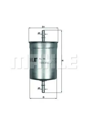 MAHLE FILTRE BENZİN FİLTRESİ MAHLE KL79