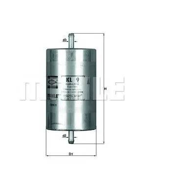 MAHLE FILTRE BENZİN FİLTRESİ MAHLE KL9
