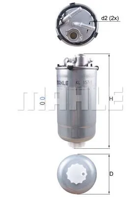 MAHLE FILTRE MAZOT FİLTRESİ MAHLE KL157/1D