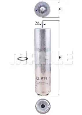 MAHLE FILTRE MAZOT FİLTRESİ MAHLE KL579D