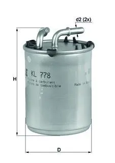 MAHLE FILTRE MAZOT FİLTRESİ MAHLE KL778