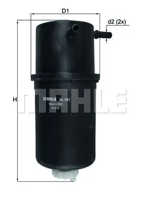 MAHLE FILTRE MAZOT FİLTRESİ MAHLE KL787